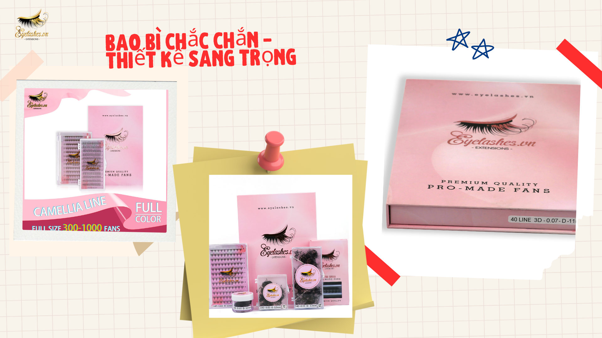bao bì chắc chắn thiết kế sang trọng