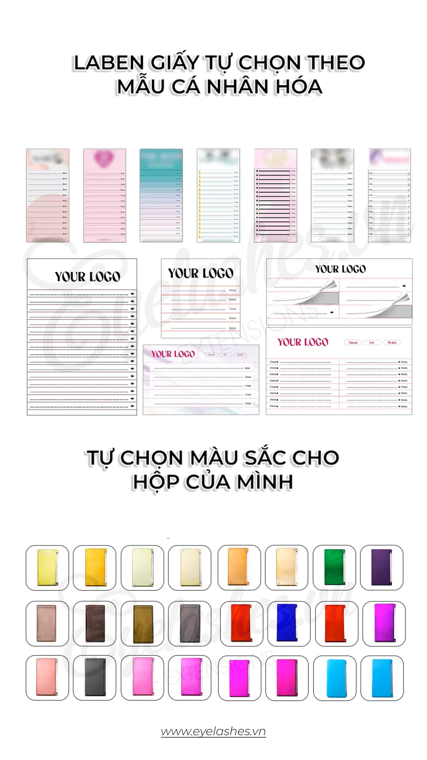 Bao bì được thiết kế logo, thương hiệu sang trọng, đẳng cấp.