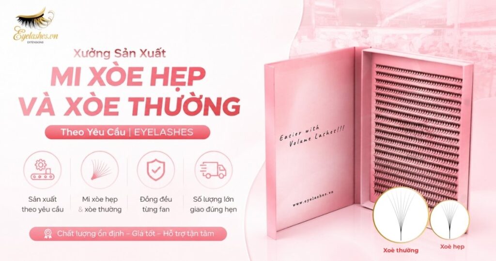 Xưởng Sản Xuất Mi Xòe Hẹp Và Xòe Thường Theo Yêu Cầu